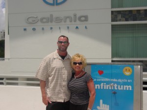 Galenia Hospital Cancun Mexico Me and my sister Cindy before going in for HIFU