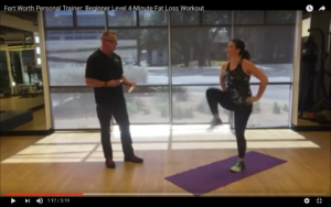 Fort Worth Personal Training Beginner 4 Minute Workout
