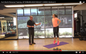 Fort Worth personal training Afterburn Bodyweight workout C